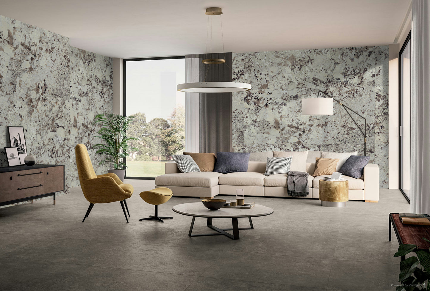 Tuile porcelaine  céramique Collection Allure disponible en 1 taille, 5 couleurs et 1 finition.