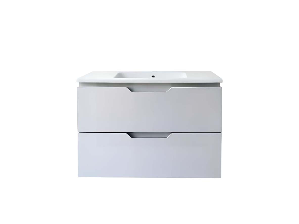 Vanity Suspended 36 in 2Drawers Undermounted slider with countertop 5 Colors
