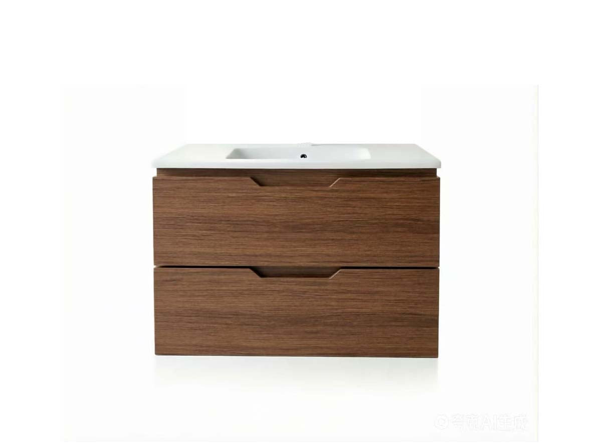 Vanity Suspended 36 in 2Drawers Undermounted slider with countertop 5 Colors