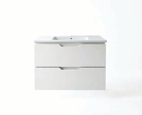 Vanity Suspended 30 in 2Drawers Undermounted slider with countertop 5 Colors