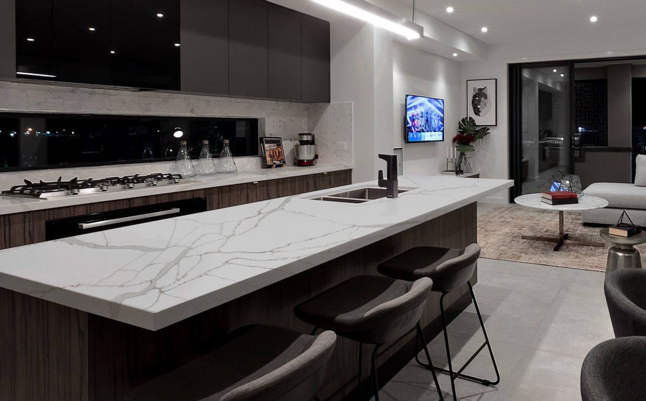 Countertop Quartz Prime Stone 2cm - 3cm Calacatta Bella 63.5x127 in