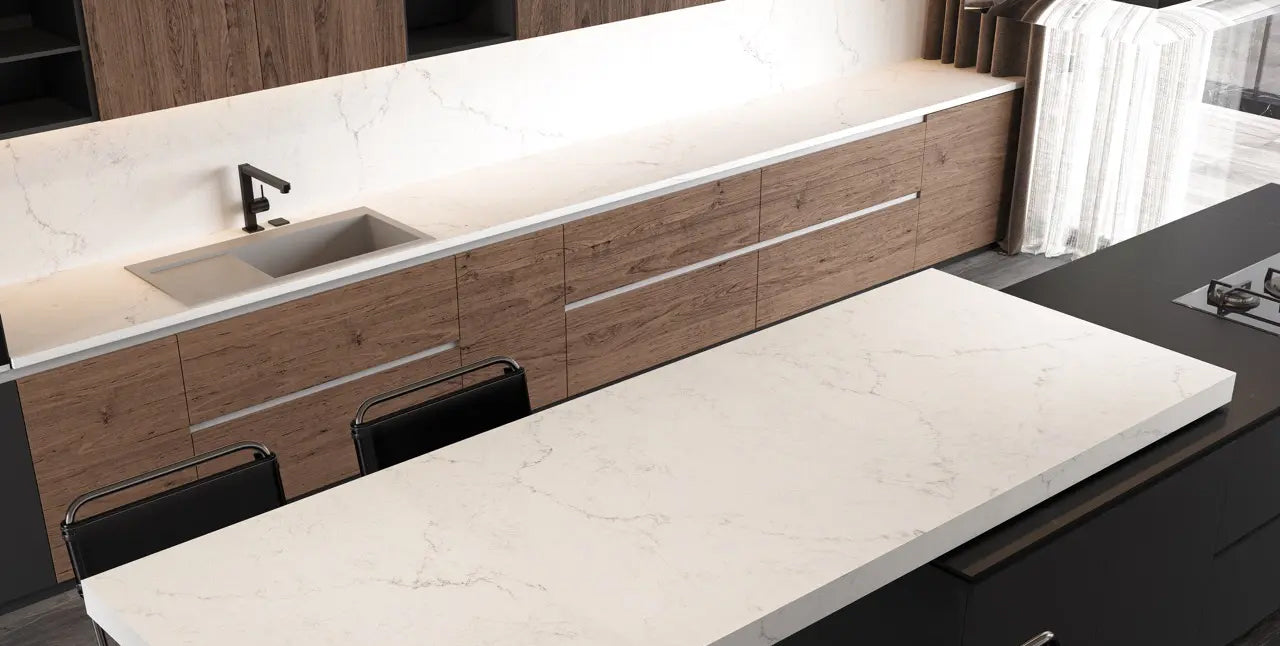 comptoir en quartz Prime Stone  3cm Leonadro 63,5 x 127 po