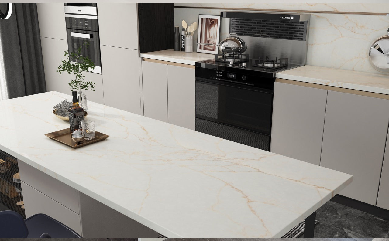 comptoir en quartz Prime Stone 3 cm Venecian Gold 63,5 x 127 po