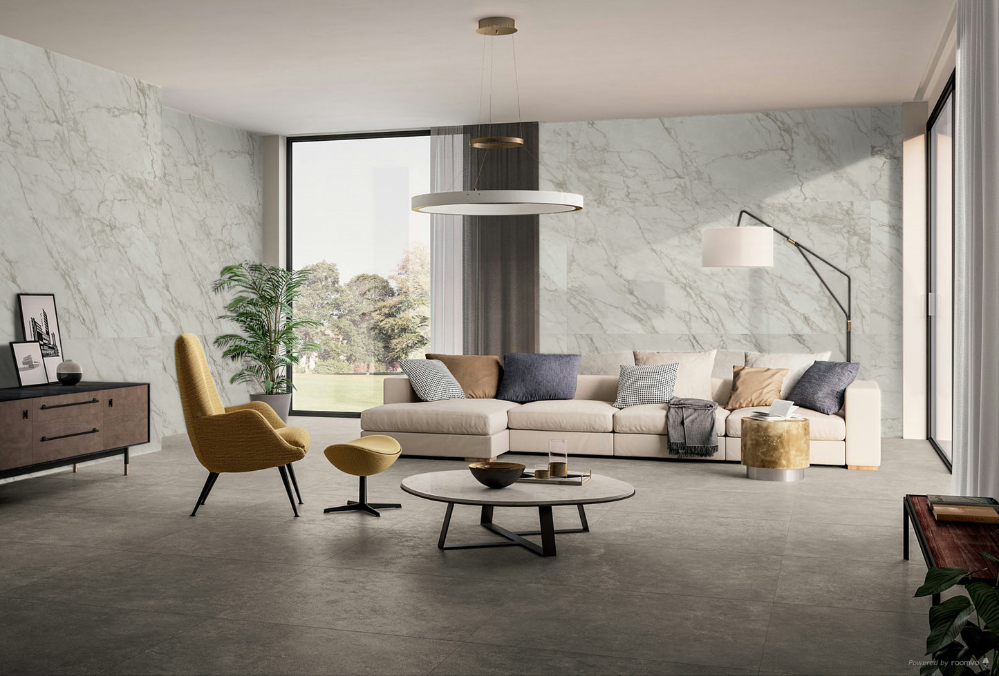 Tuile porcelaine  céramique Collection Allure disponible en 1 taille, 5 couleurs et 1 finition.