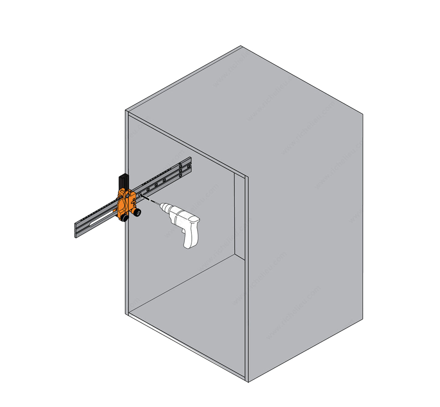 Gabarit d'installation pour AVENTOS, TANDEM et MOVENTO
