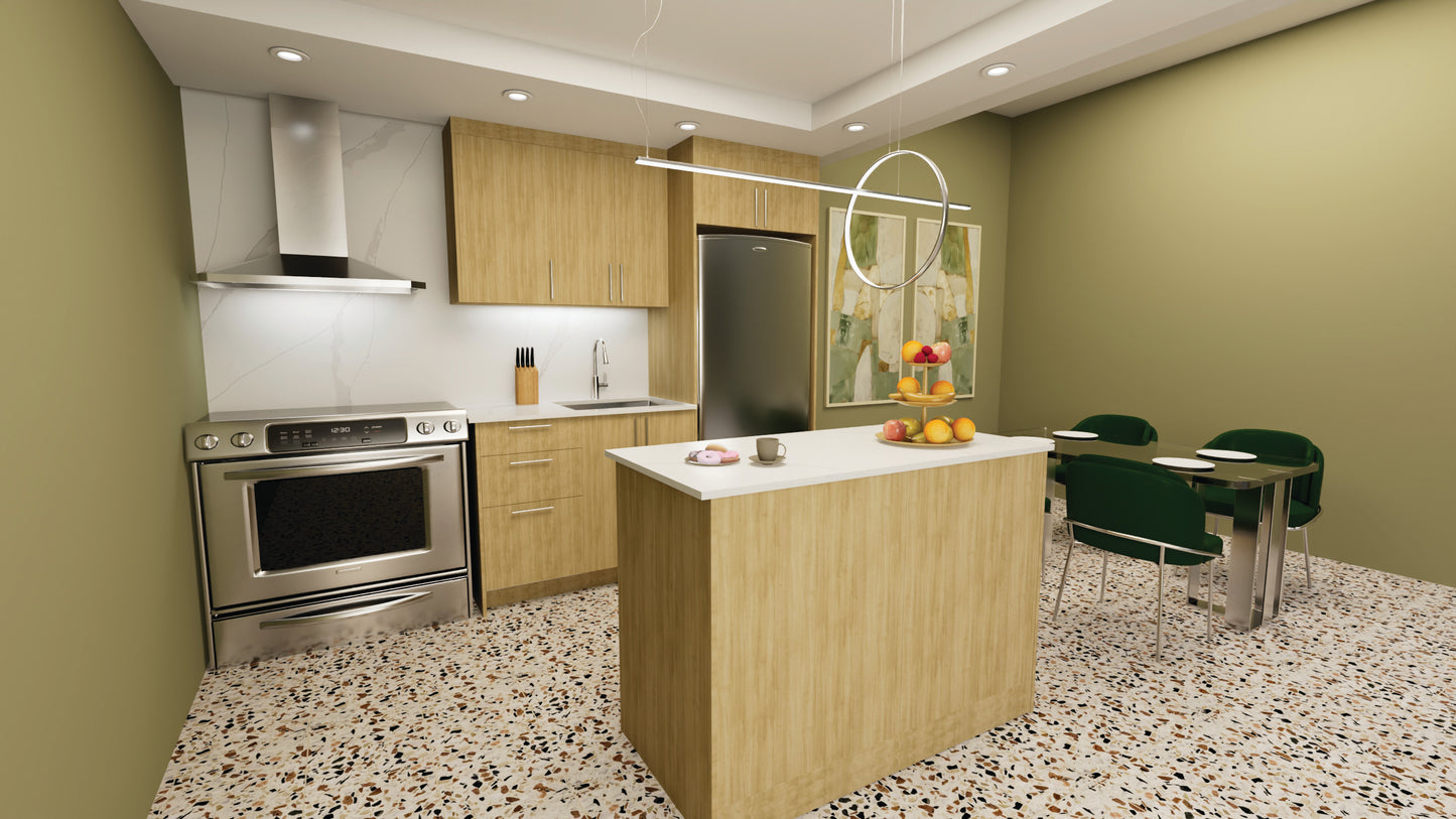 CUISINE ENCASTRÉE DE 6 Pieds - 5 Couleurs