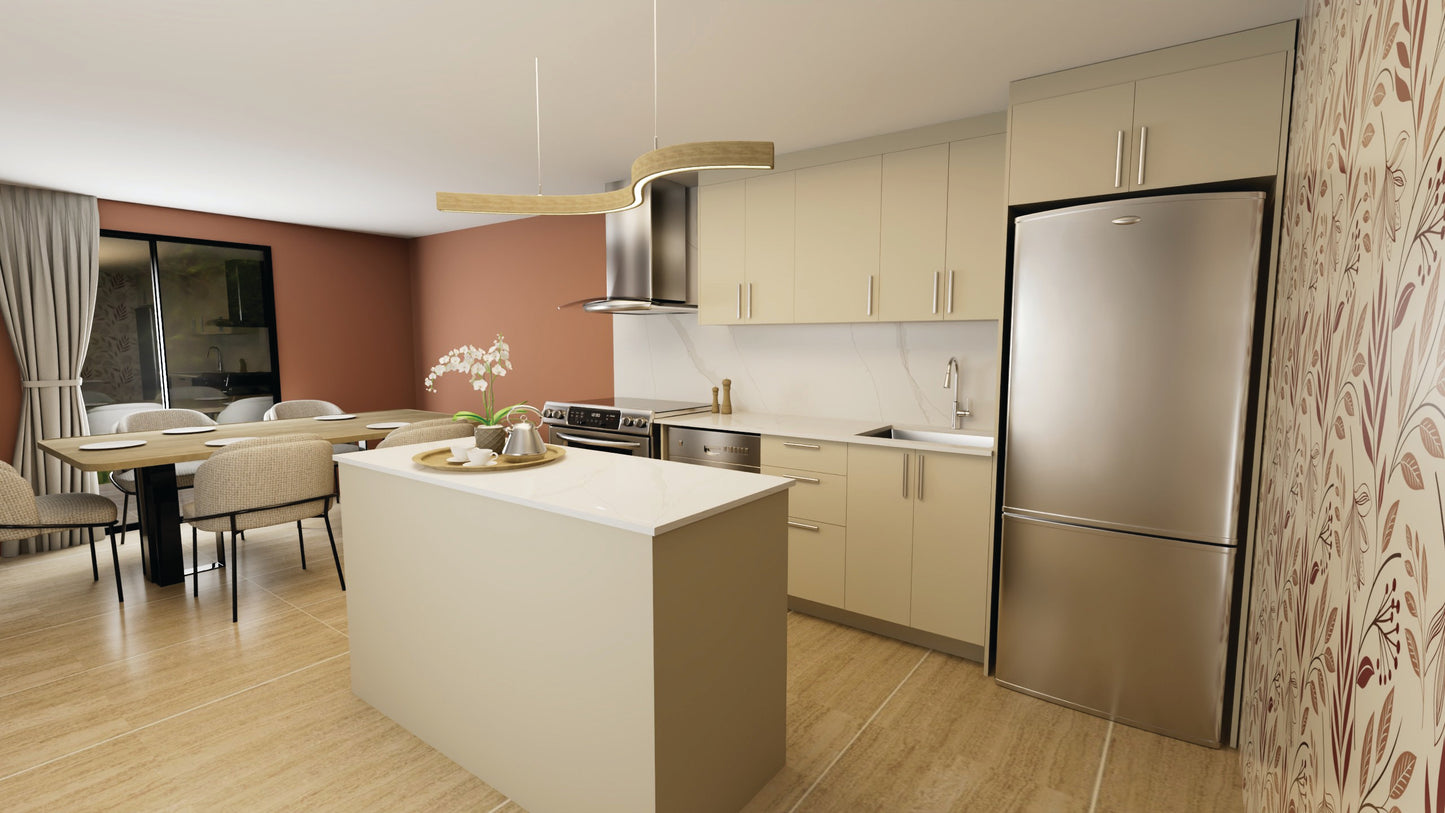 CUISINE ENCASTRÉE DE 8 Pieds - 5 Couleurs