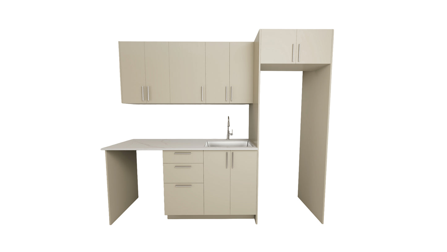 CUISINE ENCASTRÉE DE 8 Pieds - 5 Couleurs