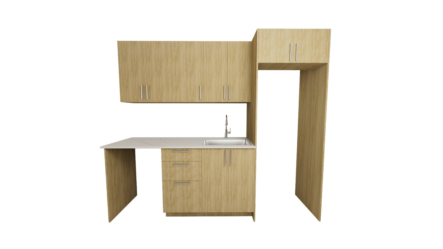 CUISINE ENCASTRÉE DE 8 Pieds - 5 Couleurs