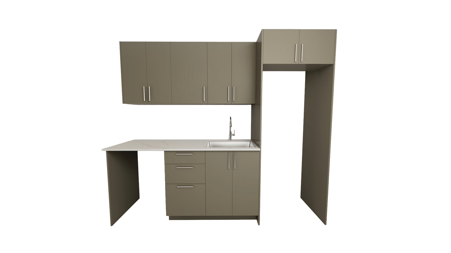 CUISINE ENCASTRÉE DE 8 Pieds - 5 Couleurs