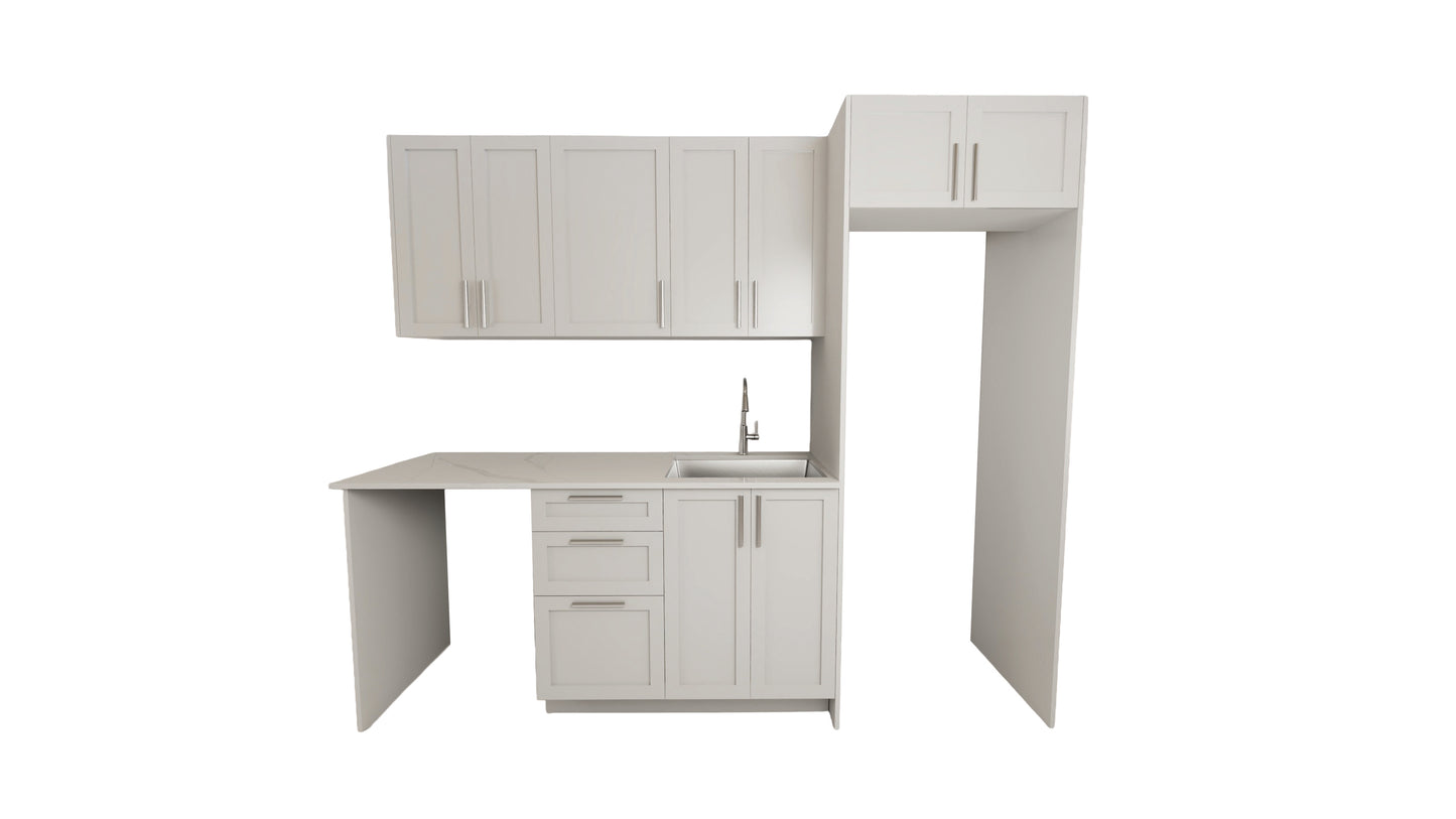 CUISINE ENCASTRÉE DE 8 Pieds - 5 Couleurs