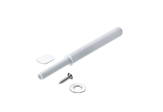 TIP-ON pour porte - Version longue avec aimant Blanc Richelieu