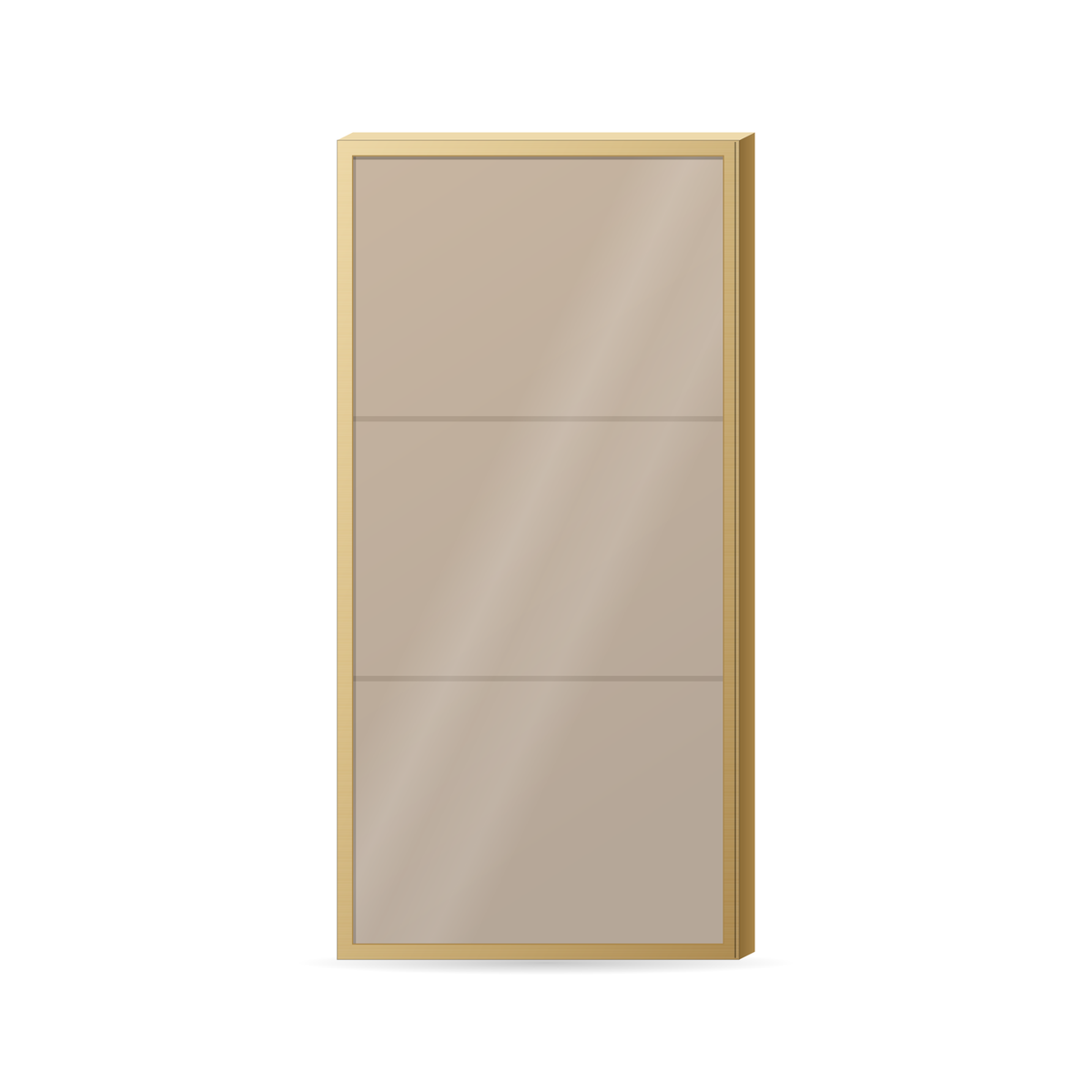 Porte en aluminium et verre 36 x 11-7/8 po, avec 2 charnières Cadre (2Couleurs) Verre (2Couleurs) 
