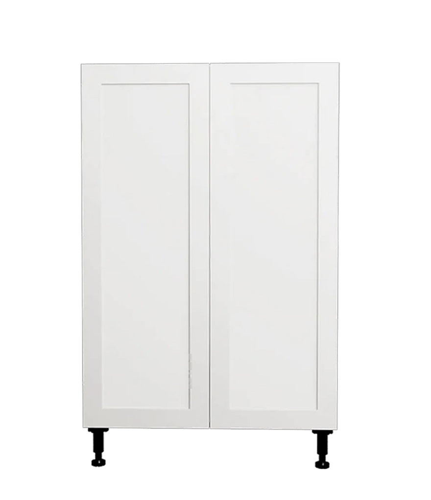 Armoire de cuisine blanche de style Shaker à 2 portes, 27 L x 34 3/4 H x 24 po