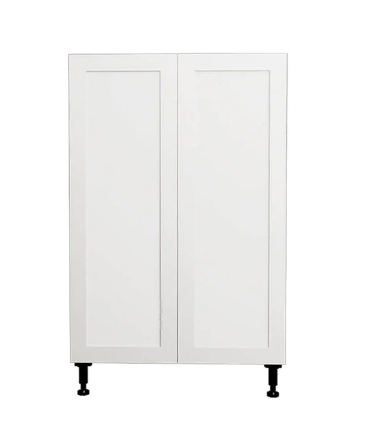Armoire de cuisine blanche de style Shaker à 2 portes, 27 L x 34 3/4 H x 24 po