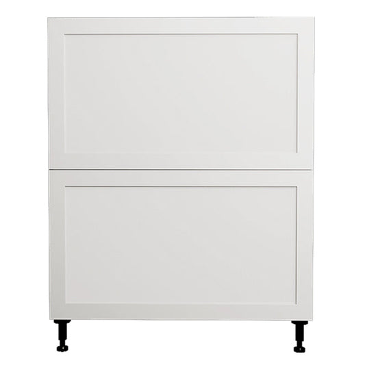 Armoire de cuisine blanche de style Shaker à 2 tiroirs, 30 L x 34-3/4  H x 24 po