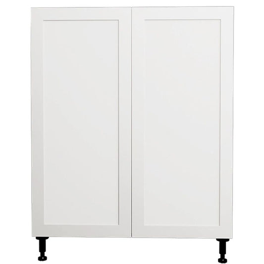 Armoire de cuisine blanche Shaker à 2 portes, 91 cm de long x 87 cm de haut x 61 cm de large