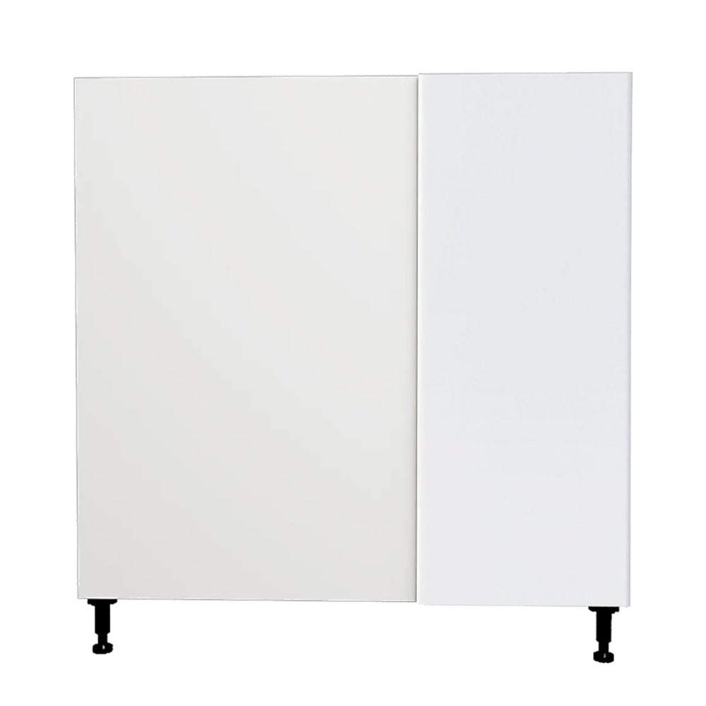 Meuble de cuisine d'angle blanc brillant, unité de base 36 L x 34 3/4 H x 24 P po