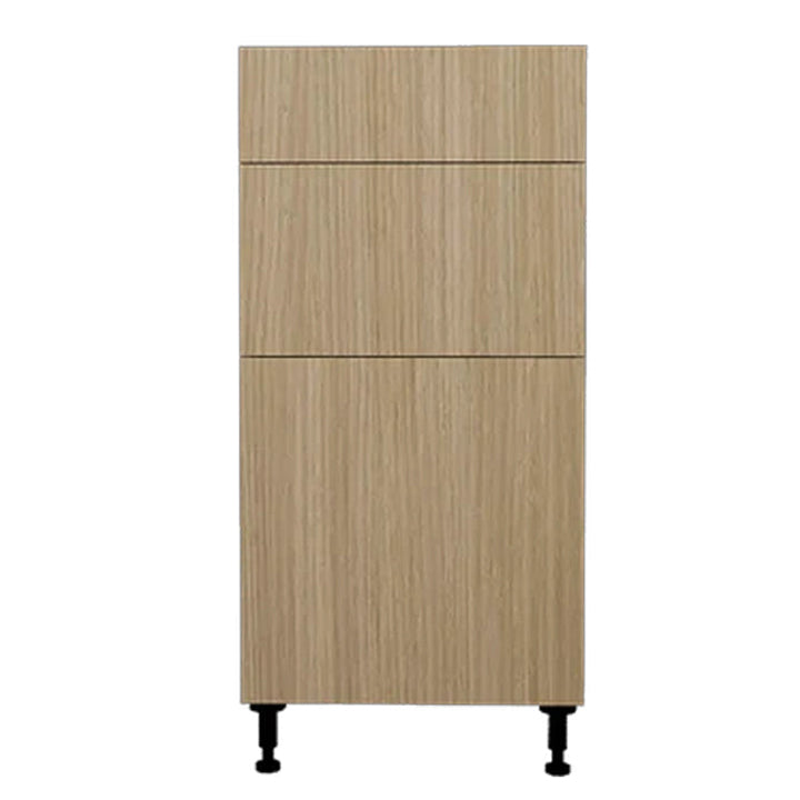 Natural Beauty Kitchen Base Cabinet 3 Drawers Unit 18 L x 34-3/4 H x 24 in.