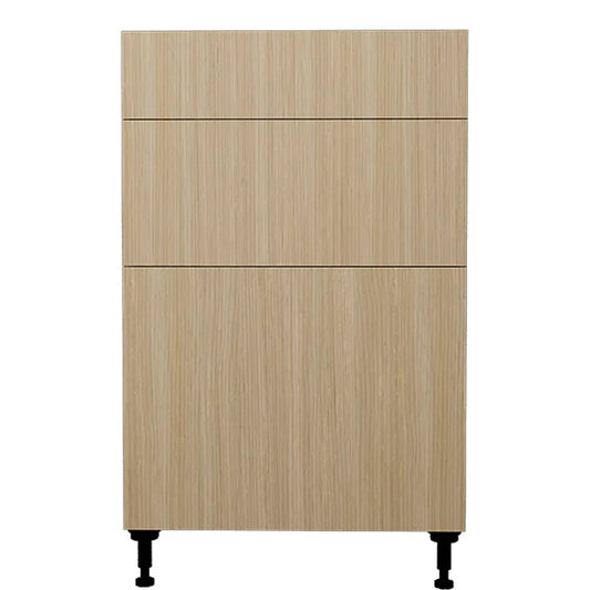 Natural Beauty Kitchen Base Cabinet 3 Drawers Unit 24 L x 34-3/4 H x 24 in.