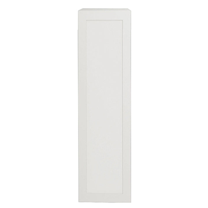 Armoire de cuisine blanche mate de style Shaker, unité supérieure à 1 porte, 9 L x 36 H x 12 1/2 po