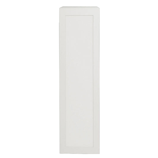 Armoire de cuisine blanche mate de style Shaker, unité supérieure à 1 porte, 9 L x 36 H x 12 1/2 po