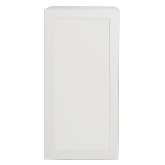 Armoire de cuisine blanche mate de style Shaker, unité supérieure à 1 porte, 15 L x 36 H x 12 1/2 po