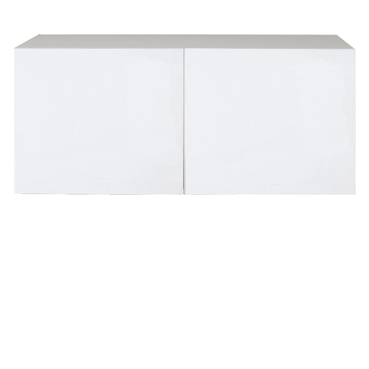 Armoire de cuisine blanche brillante avec réfrigérateur supérieur à 2 portes, unité 30 L x 20 H x 12 1/2  po