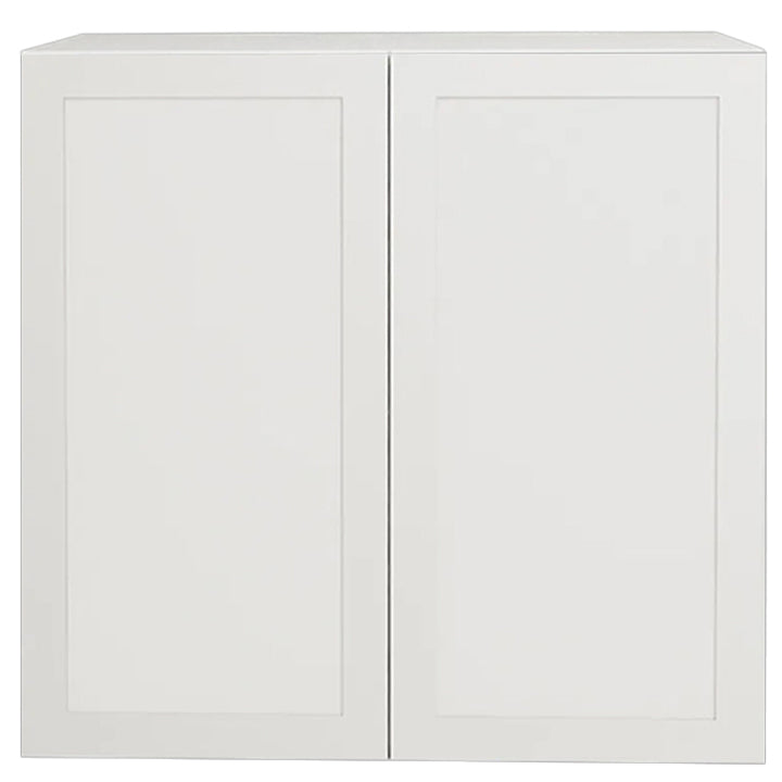 Armoire de cuisine blanche mate de style Shaker, unité supérieure à 2 portes, 33 L x 36 H x 12 1/2 po