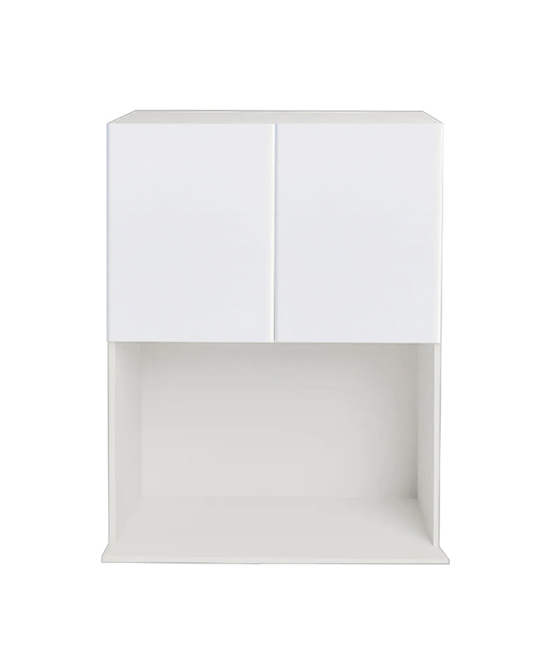 Armoire de cuisine blanc brillant pour micro-ondes supérieur 24 L x 36 H x 15 5/8 po