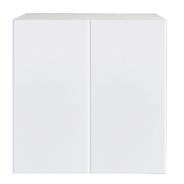 Meuble de cuisine blanc brillant, unité supérieure à 2 portes, 30 L x 24 H x 12 1/2 po