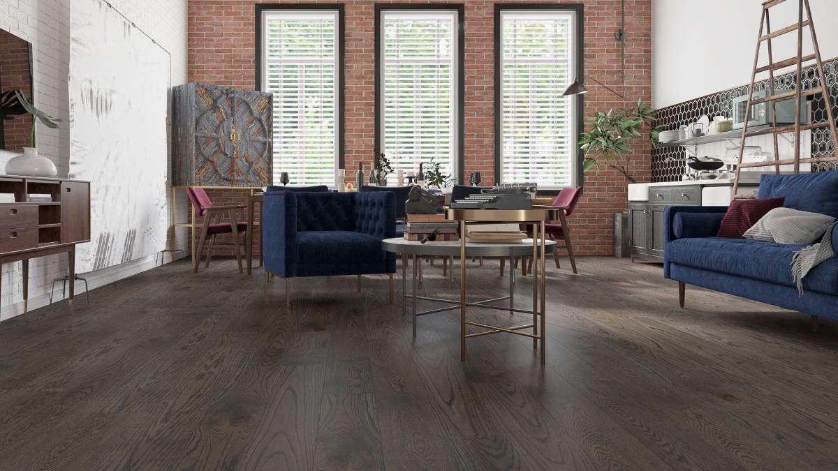 Engineered Hardwood Flooring American Oak 6 in Collection Coffee