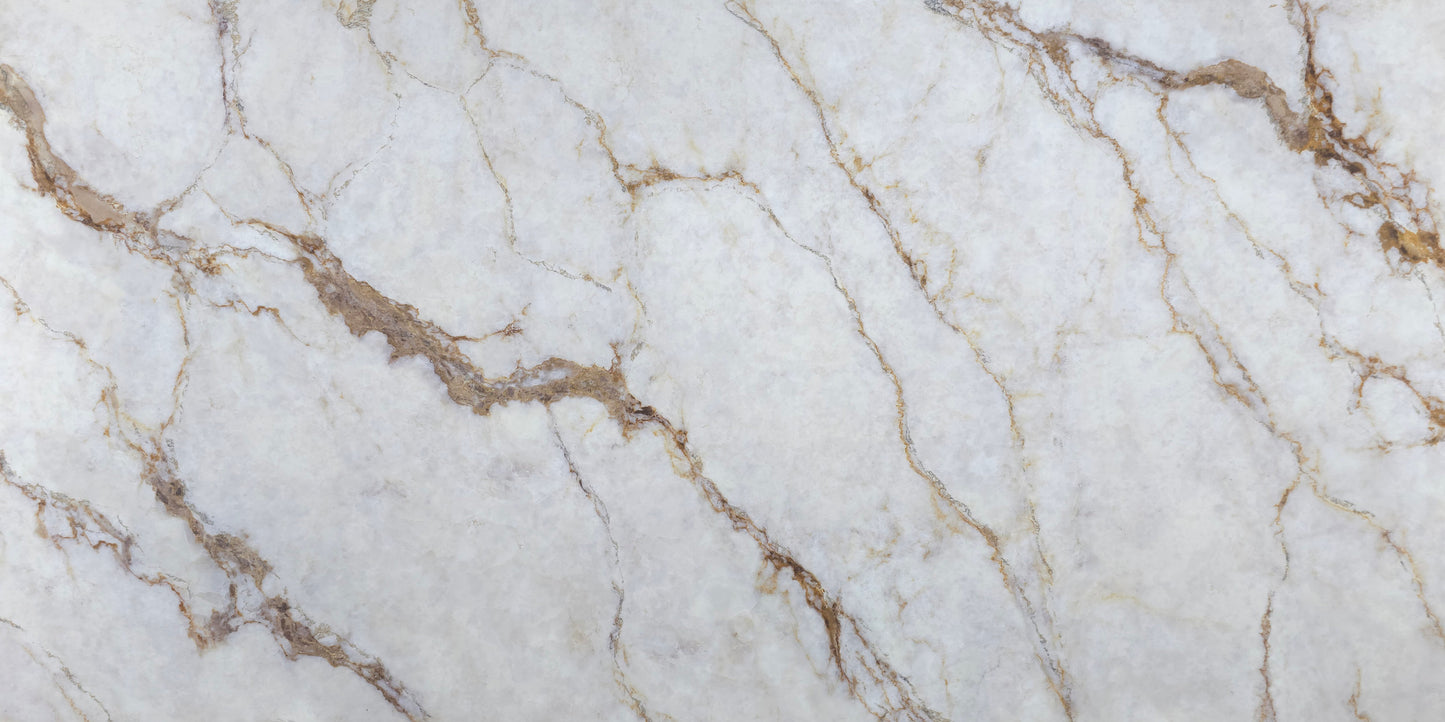 Comptoir quartz Calacatta Borghini Gold 2cm - 3cm Z2578