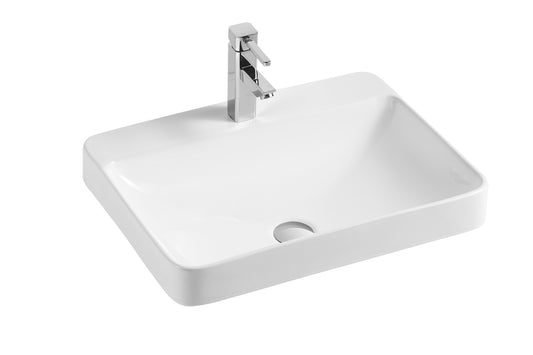Lavabo en céramique pour salle de bain 585x460x165