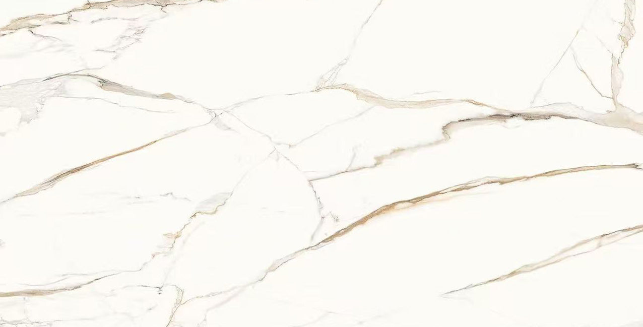 Comptoir en quartz Calacatta Oro collection Sintered Stone, 2 cm 63 x 126 po
