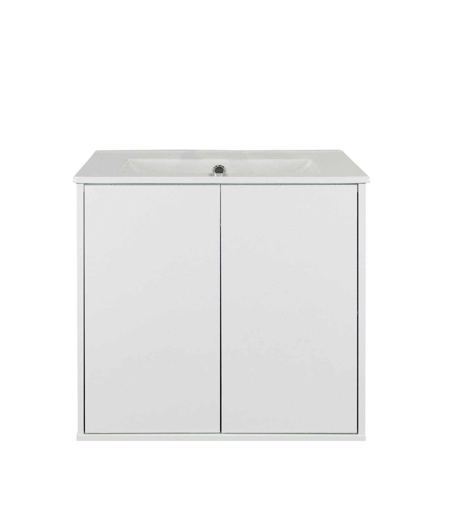 Vanité 30 Pouces Suspendu 2 Portes avec Comptoir 
Blanc Laqué