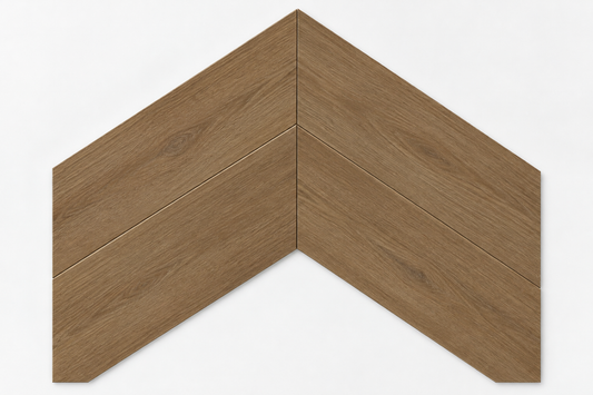 Plancher de  vinyle SPC Chevron 7 mm, 5x24.5 pouces Collection, disponible en 1 taille, 6 couleurs et 1 finition.