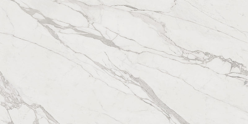 Dalle en porcelaine Teracanto - Statuario Bianco 2cm 126x62 in