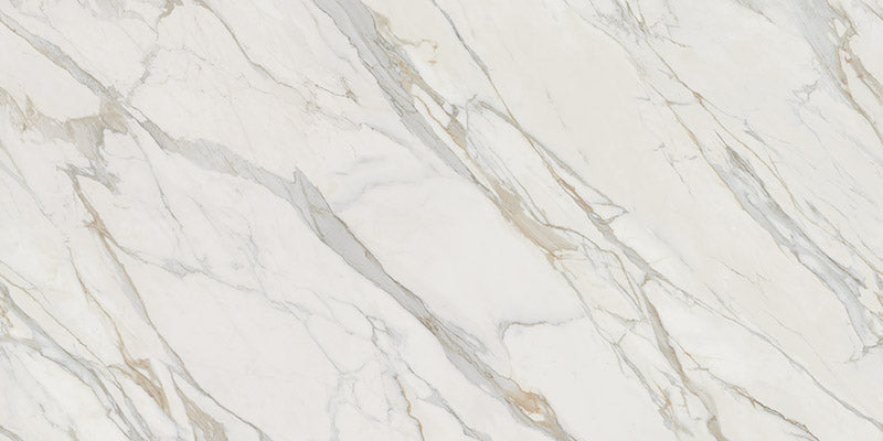 Dalle en porcelaine Teracanto - Calacatta Gold 2cm 126x62 in
