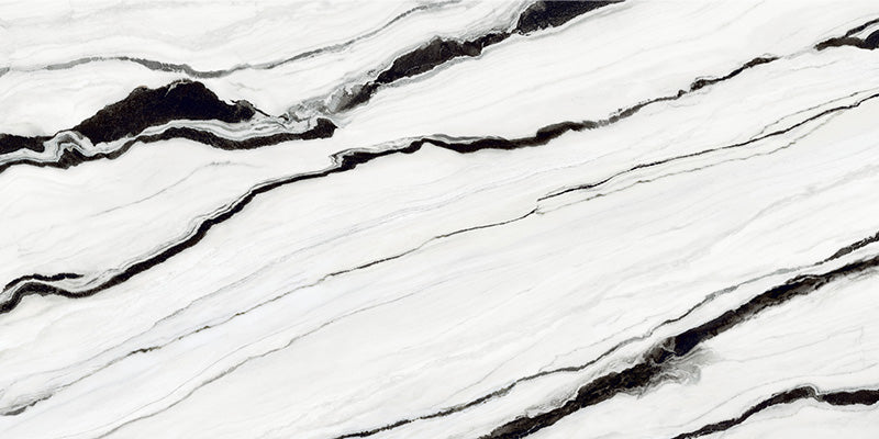 Dalle en porcelaine Teracanto - Charcoal White 12mm 126x63