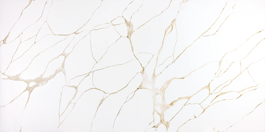 comptoir en Quartz 2 cm - 3 cm TCE 4039 Or Flow - 63 x 126 po