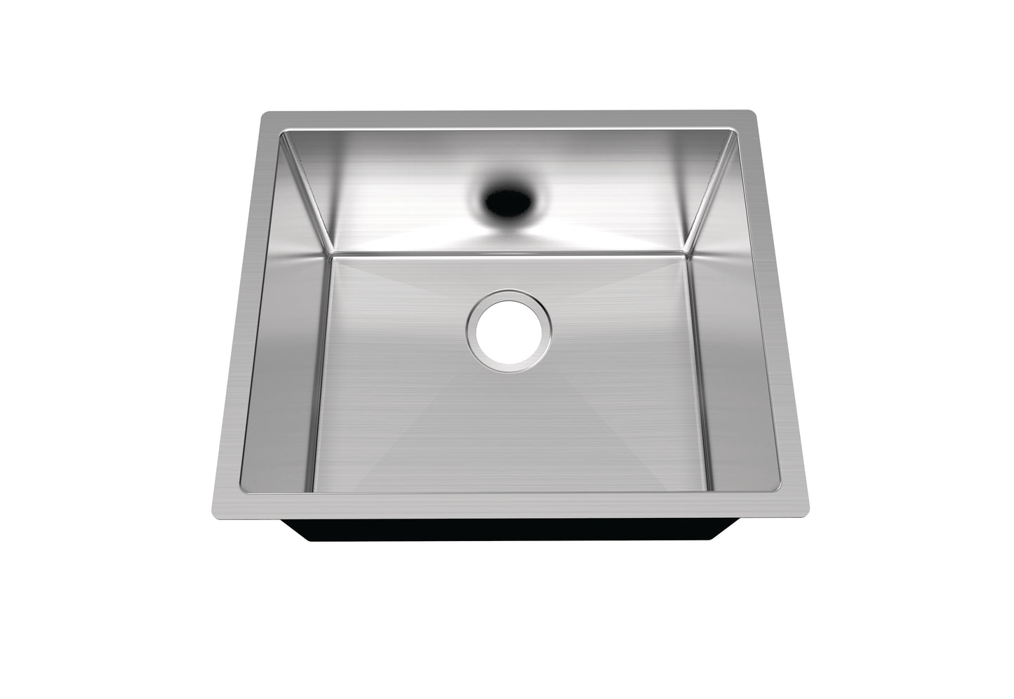 Évier de cuisine simple en acier inoxydable Dimensions : 17 x 18 x 10 po (431.8 x 457.2 x 254 mm)