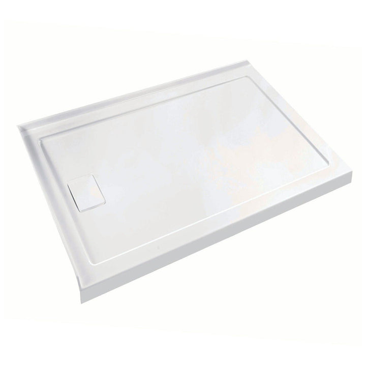 Base de douche rectangulaire avec drain à gauche 48x36x3 po - JND-A2DTC4836L
