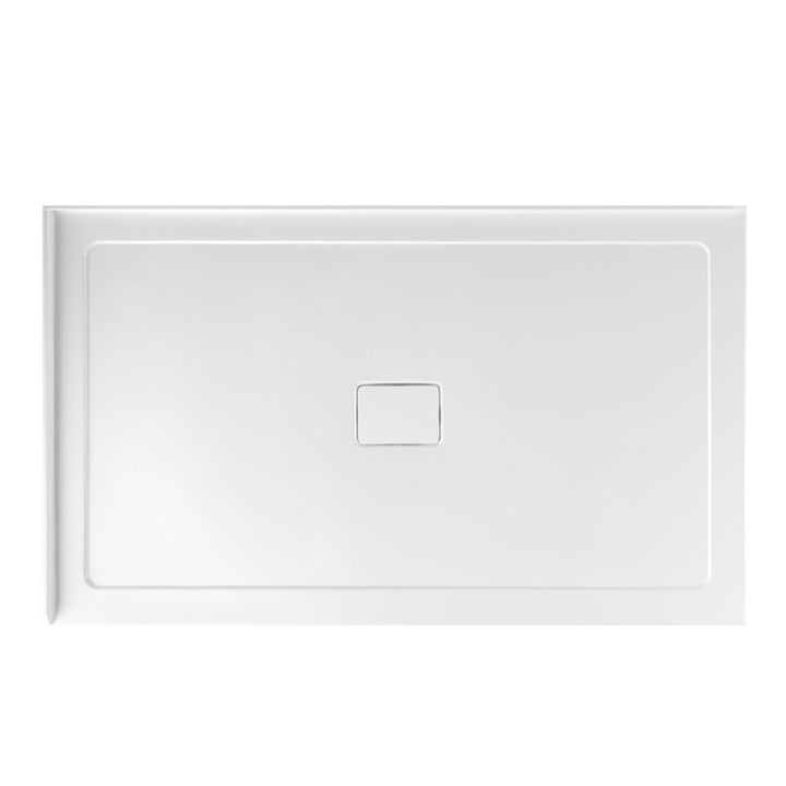 Shower Base Rectangle 2 Wall Centre drain Left To Wall 60x32x3 in - JND-A2DTC6032-LM