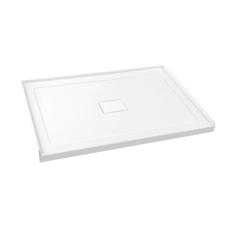 Shower Base Rectangle 3 Wall Centre drain 60x32x3 in