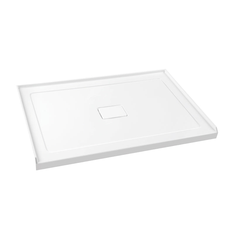 Shower Base Rectangle 3 Wall Centre drain 60x32x3 in