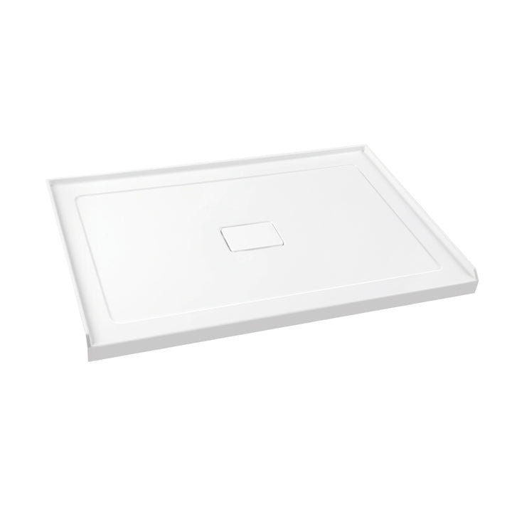 Shower Base Rectangle 3 Wall Centre drain 60x32x3 in