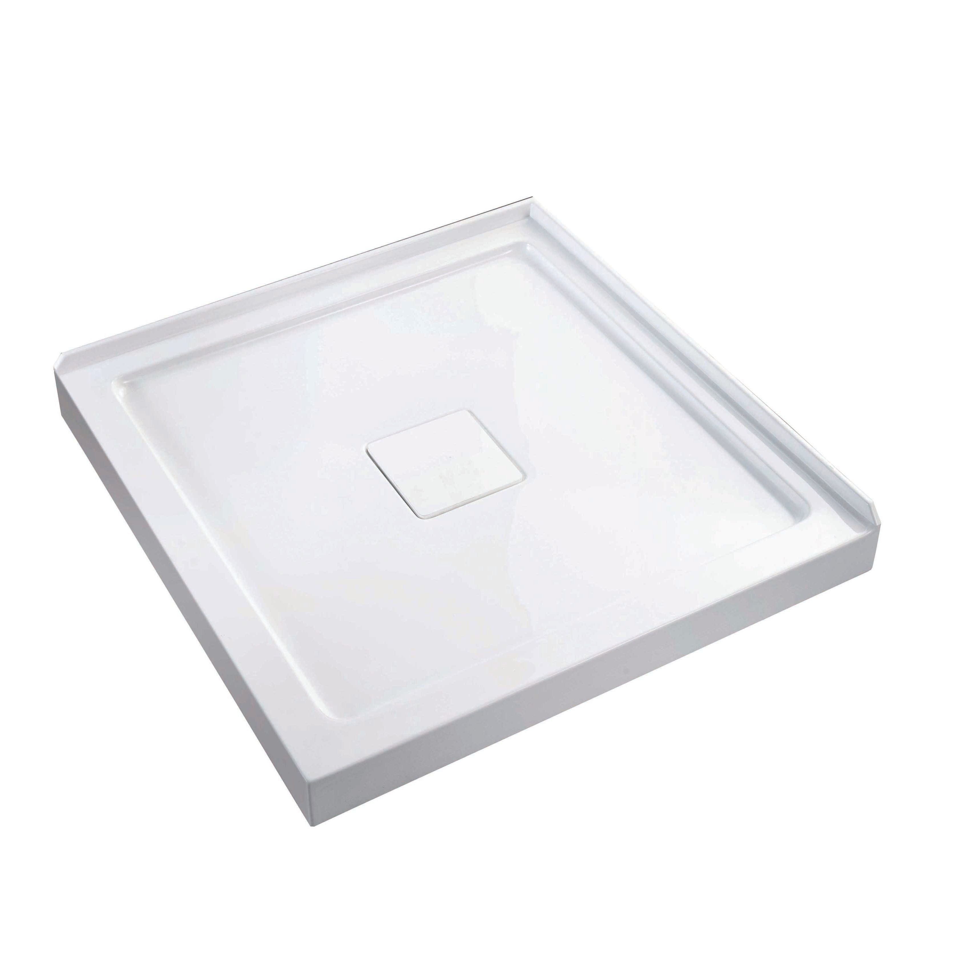 Shower base Square Center Drain 36x36x3 in – Archimat