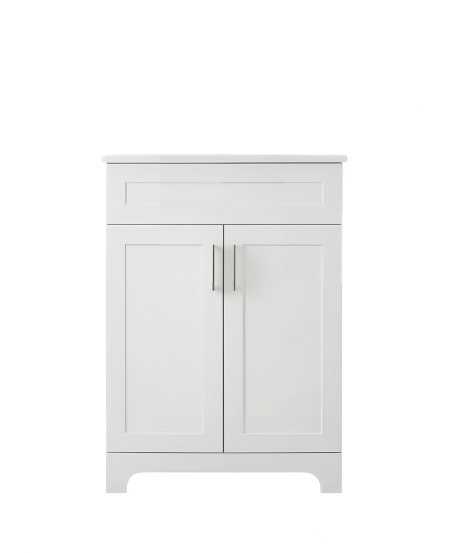 Vanity 24 in 2 Doors  With Countertop 3 Colors