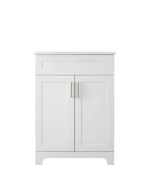 Vanité 24 pouces blanc 2 portes avec comptoir 